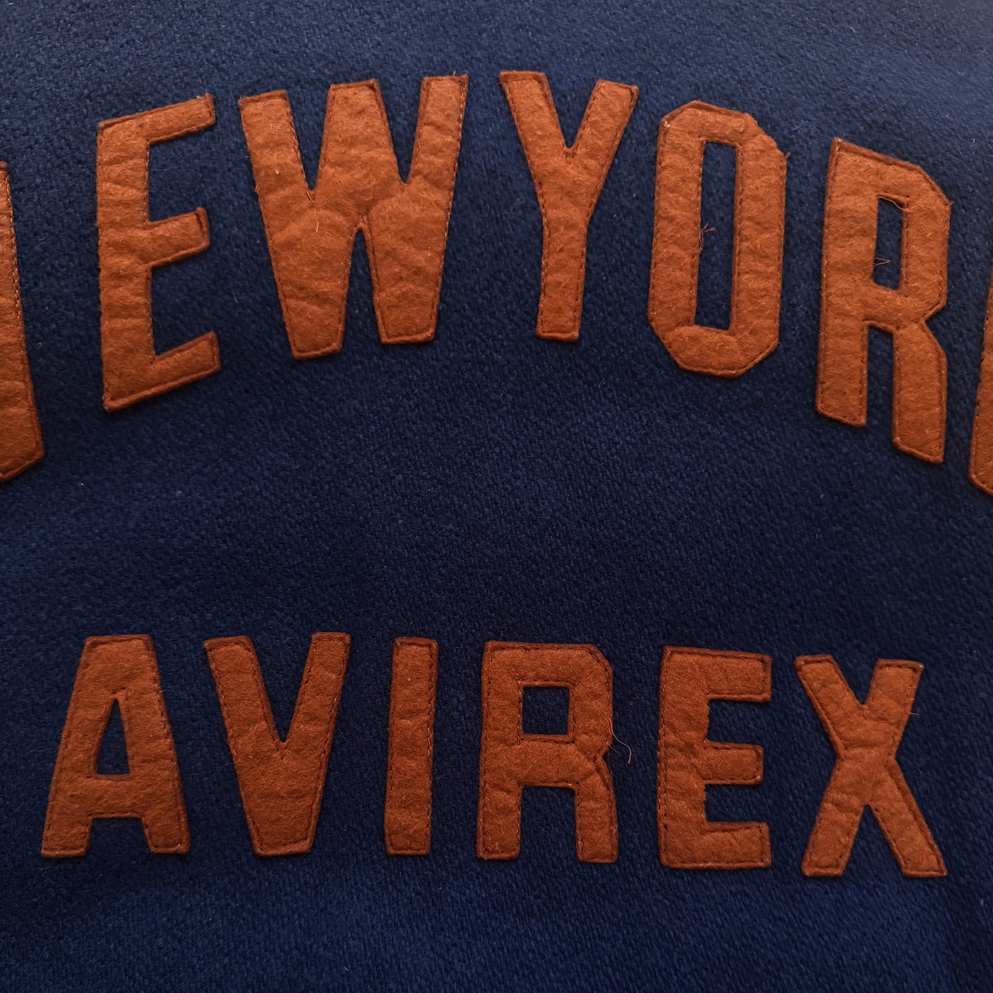 Avirex New York Leather Varsity Jacket - S