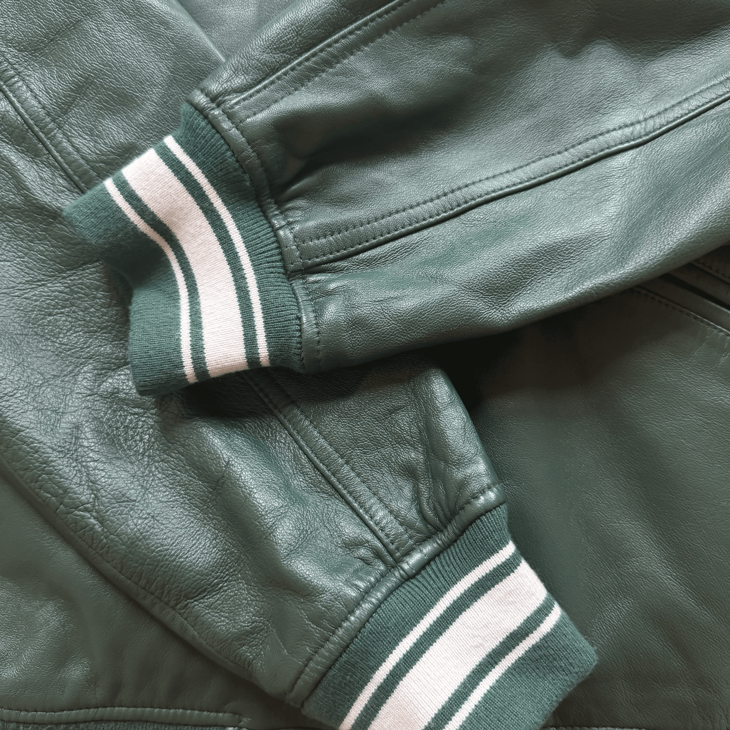 Avirex USA Signature Leather Varsity Jacket - L