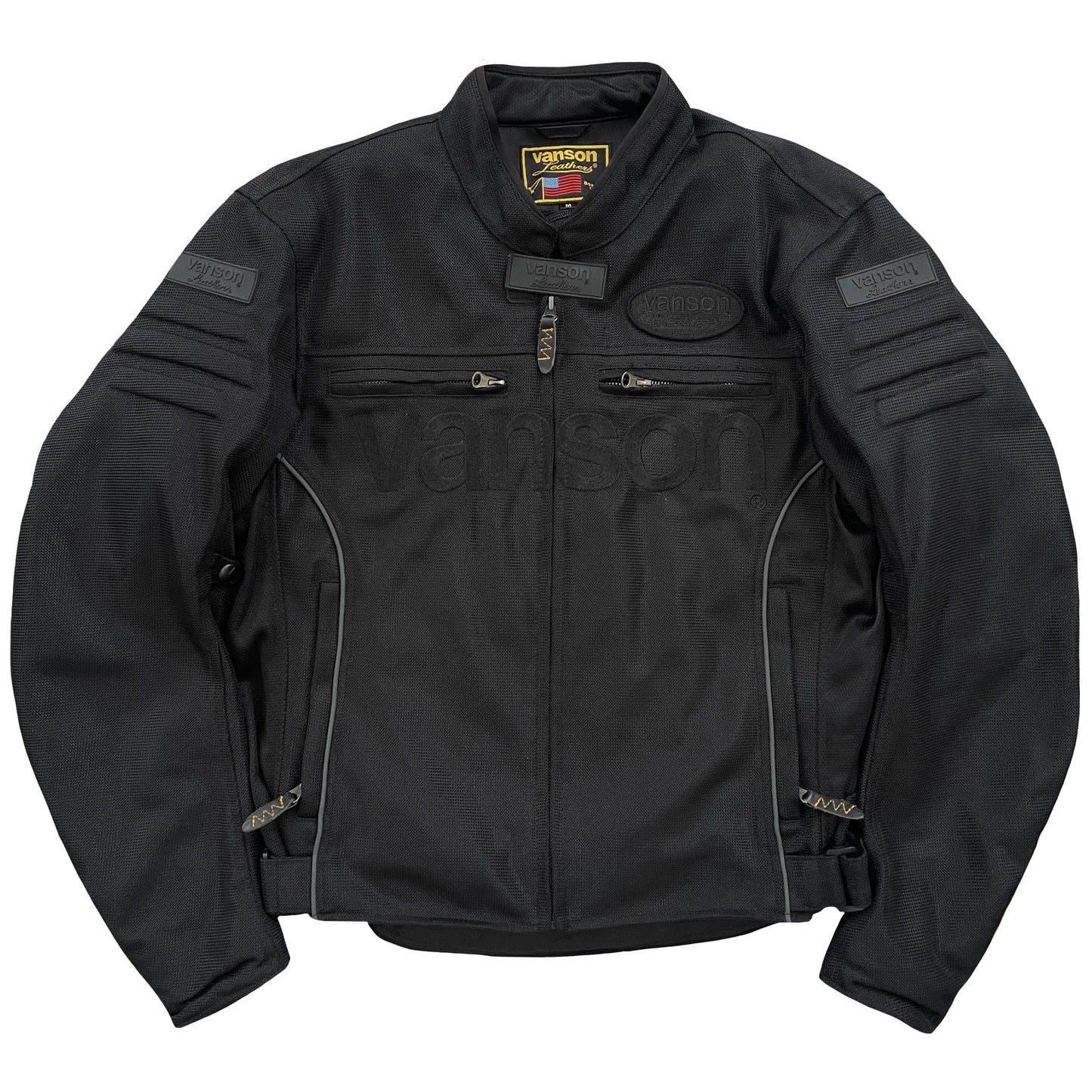 Vanson Leathers Motorcycle Mesh Racer Jacket