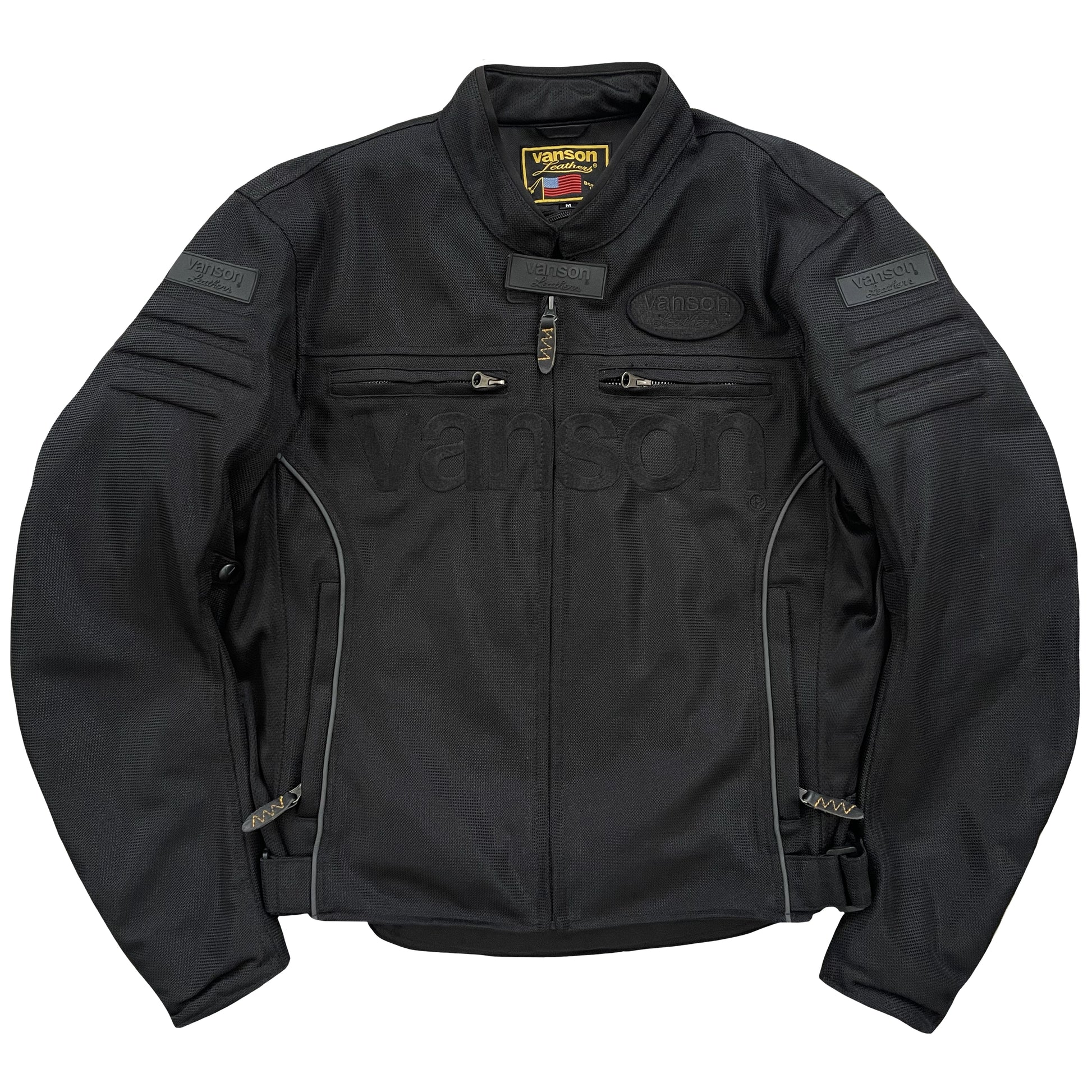 Vanson Leathers Motorcycle Mesh Racer Jacket