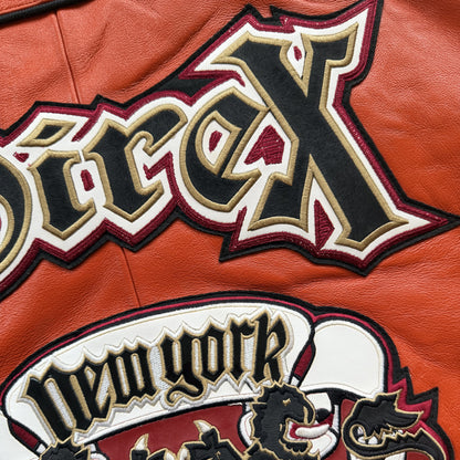Avirex 'New York Lions' Leather Varsity Jacket - XL