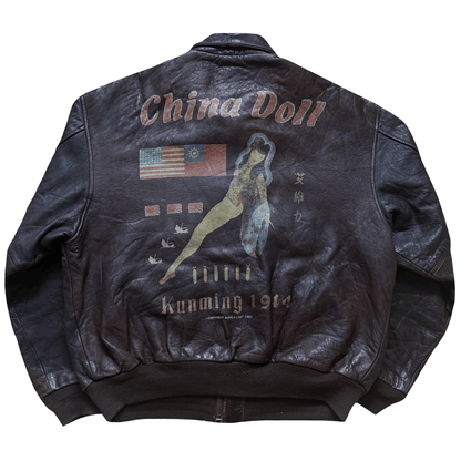 Avirex 'China Doll' 1987 A2 Leather Flight Jacket - XL