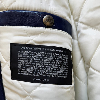 Avirex Champs Leather Varsity Jacket - L