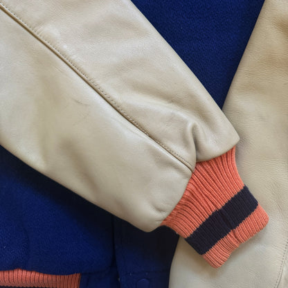 Avirex New York Leather Varsity Jacket - S