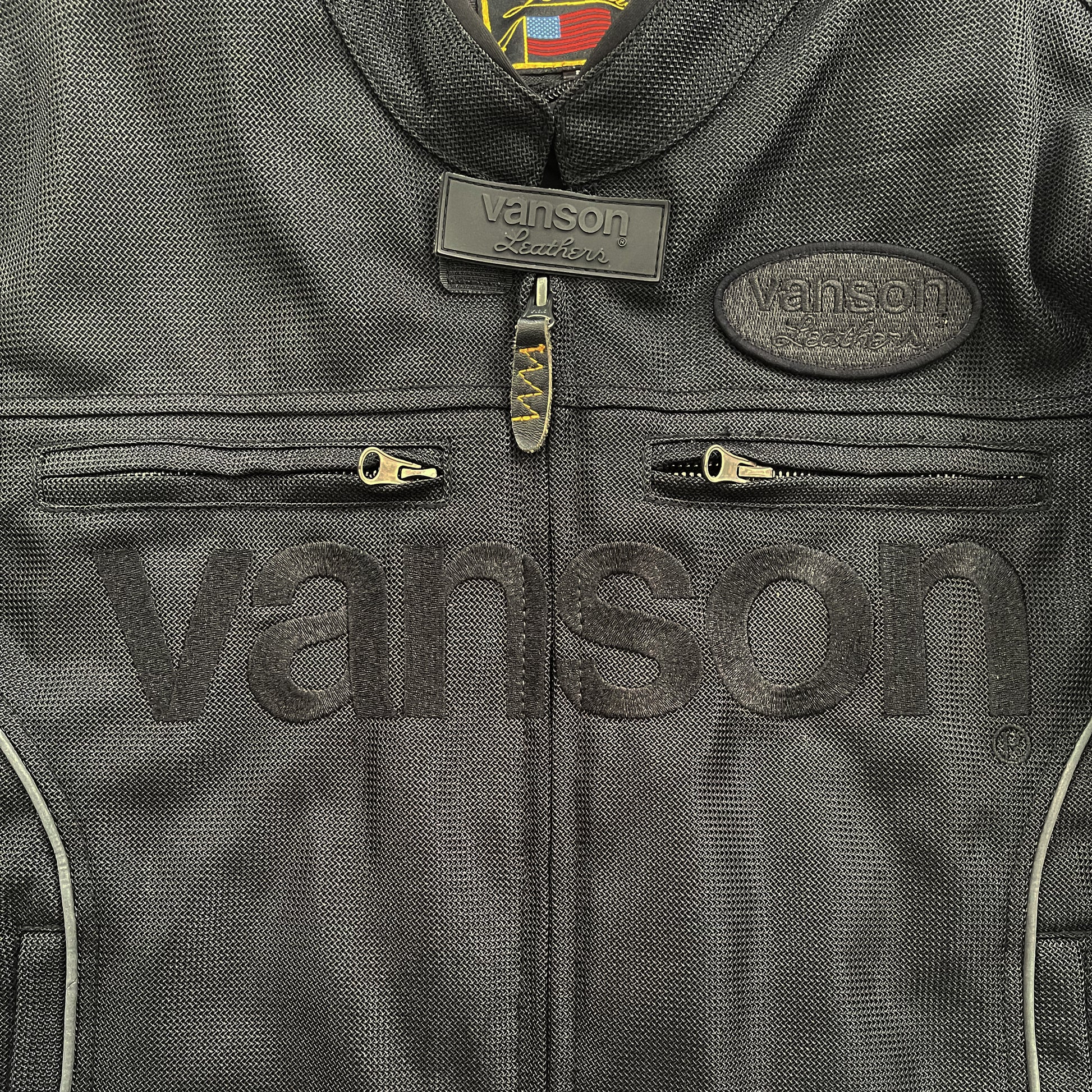 Vanson Leathers Motorcycle Mesh Racer Jacket