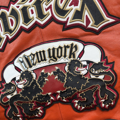Avirex 'New York Lions' Leather Varsity Jacket - XL