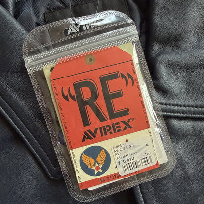 Avirex New York Leather Varsity Jacket - M