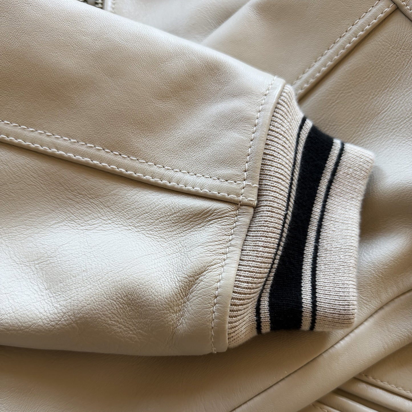 Avirex USA 'Icon' Leather Varsity Jacket - XL