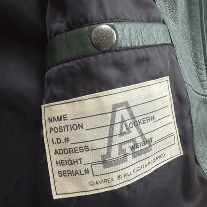 Avirex USA Signature Leather Varsity Jacket - L