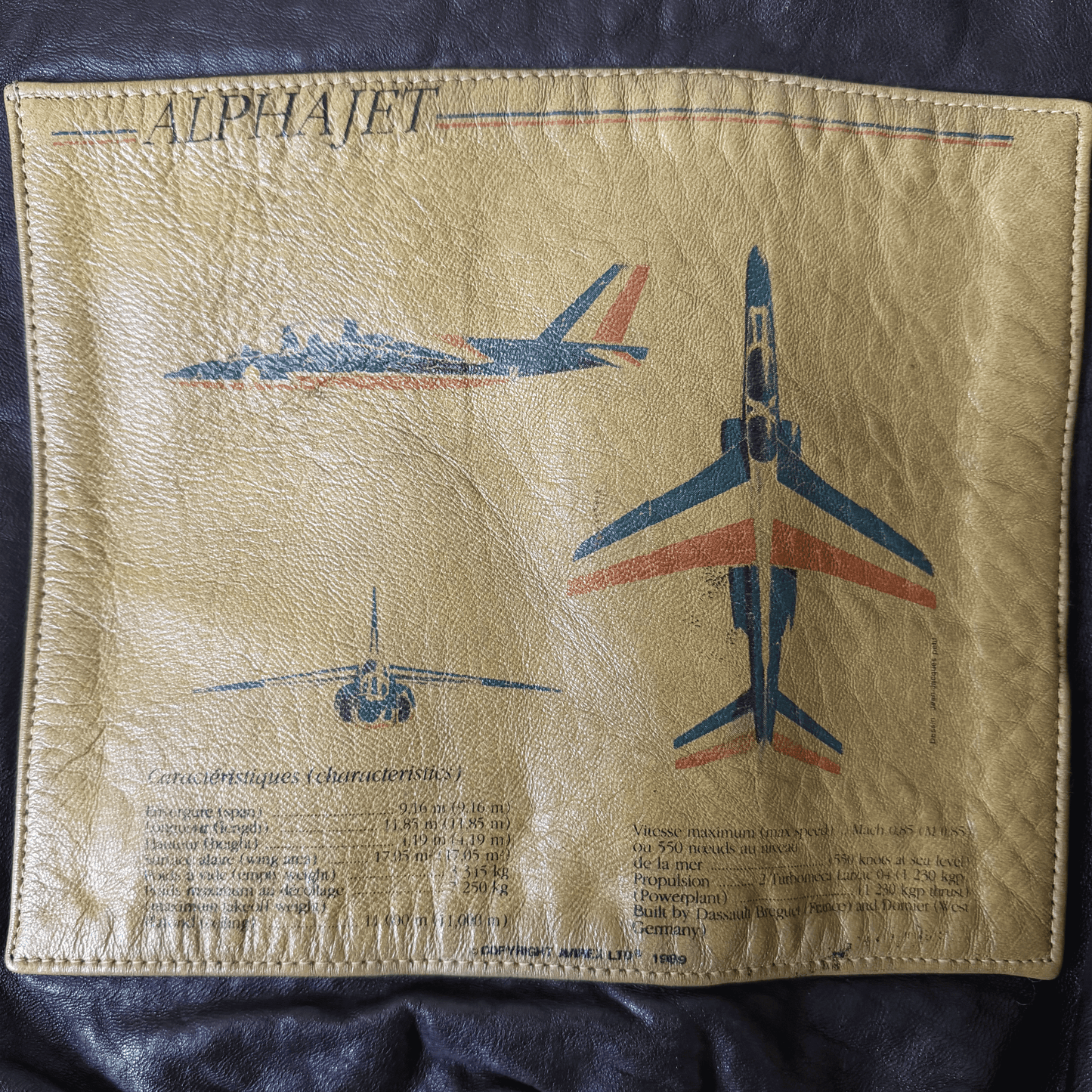 Avirex 1988 'Patrouille de France' A2 Leather Flight Jacket - S / M