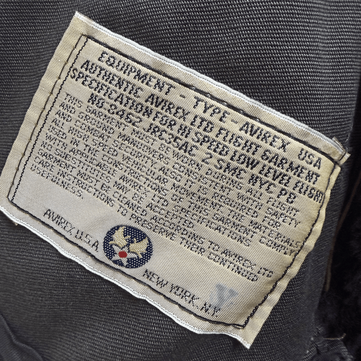 Avirex B-3 Sheepskin Aviator Flight Jacket - M