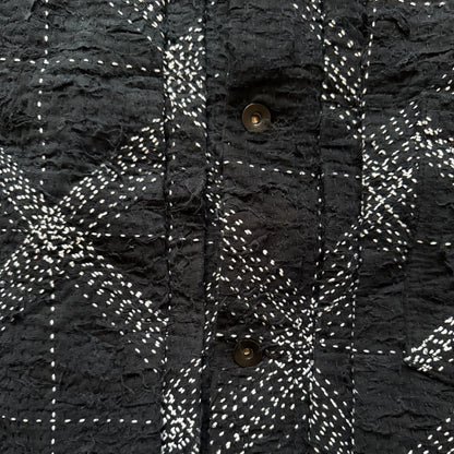 Boro Sashiko Distressed Denim Trucker Jacket - XL