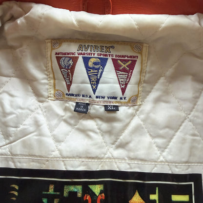 Avirex 'New York Lions' Leather Varsity Jacket - XL