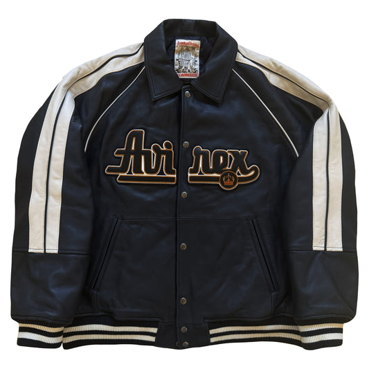 Avirex New York Leather Varsity Jacket - XL
