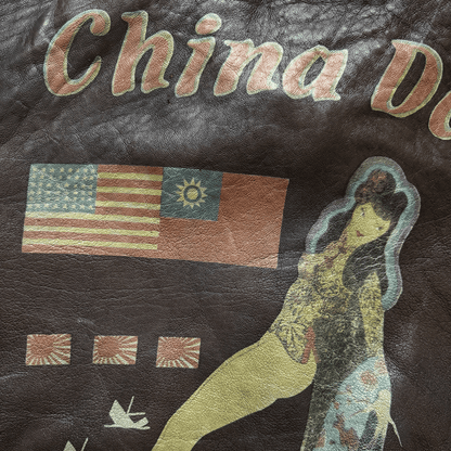 Avirex 'China Doll' 1987 A2 Leather Flight Jacket - XL
