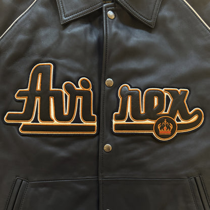 Avirex New York Leather Varsity Jacket - XL