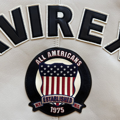 Avirex USA 'Icon' Leather Varsity Jacket - XL