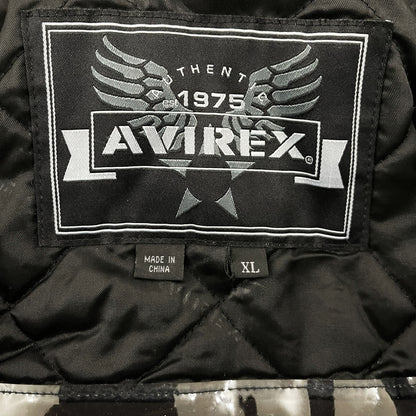 Avirex Grand Master Leather Varsity Jacket