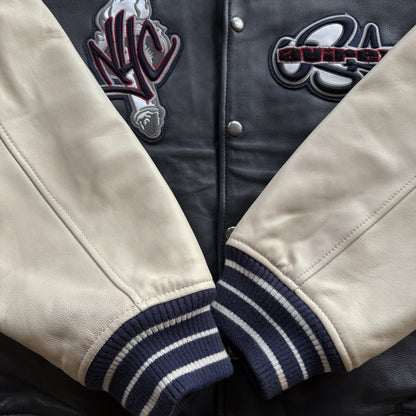 Avirex New York Leather Varsity Jacket - M