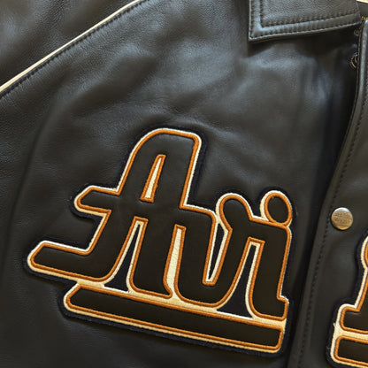 Avirex New York Leather Varsity Jacket - XL