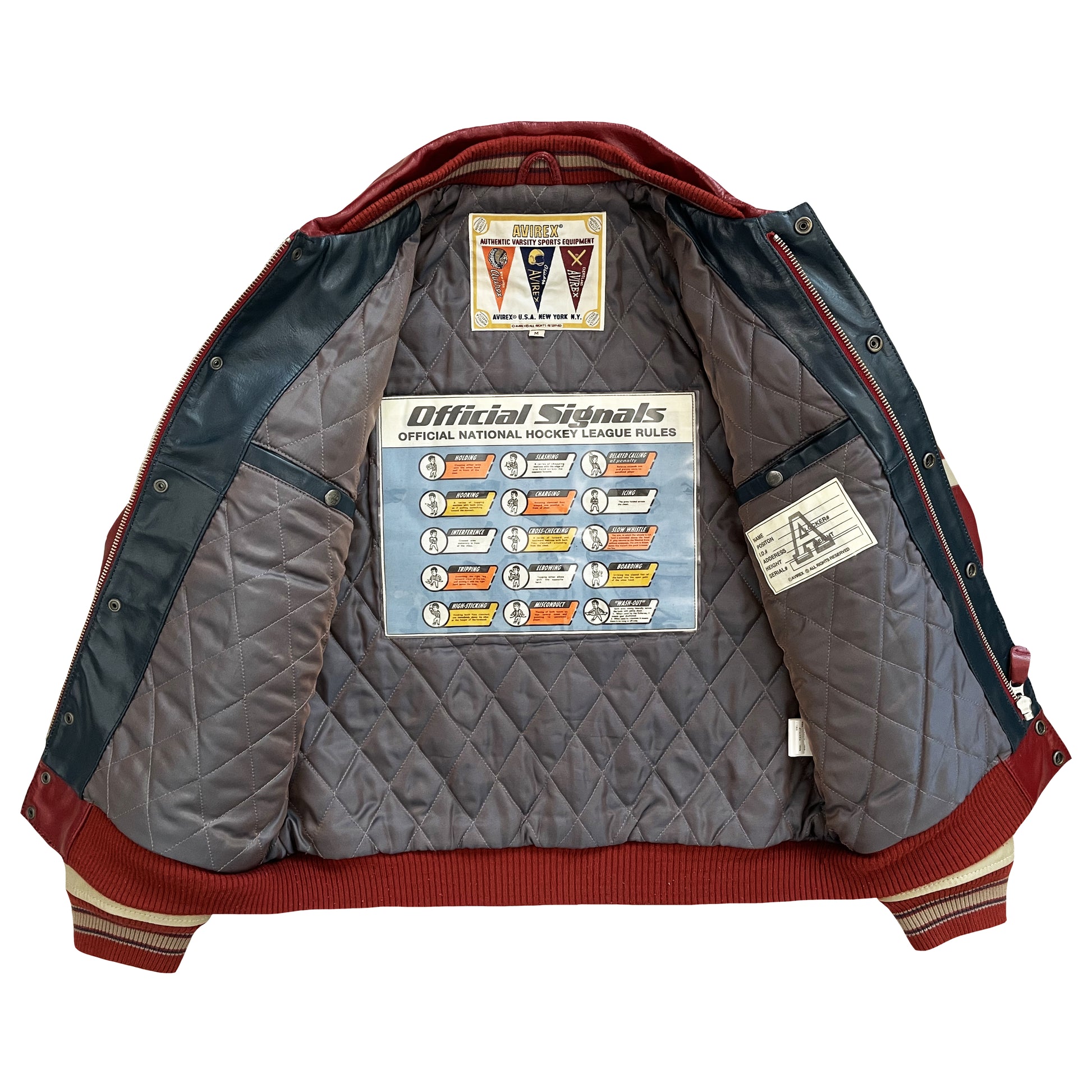 Avirex Leather Varsity Jacket