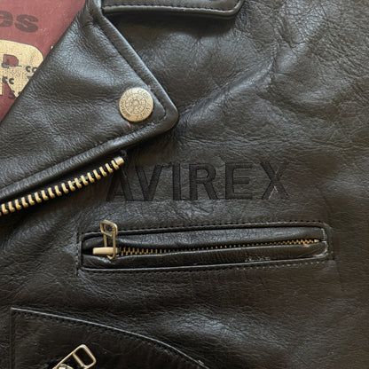 Avirex 'Daytona to LA' Leather Biker Jacket - M