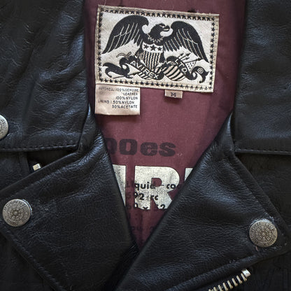 Avirex 'Daytona to LA' Leather Biker Jacket - M
