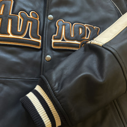 Avirex New York Leather Varsity Jacket - XL
