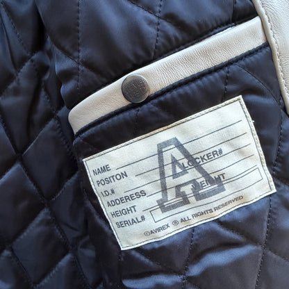 Avirex USA 'Icon' Leather Varsity Jacket - XL
