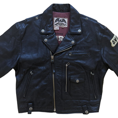 Avirex 'Daytona to LA' Leather Biker Jacket - M