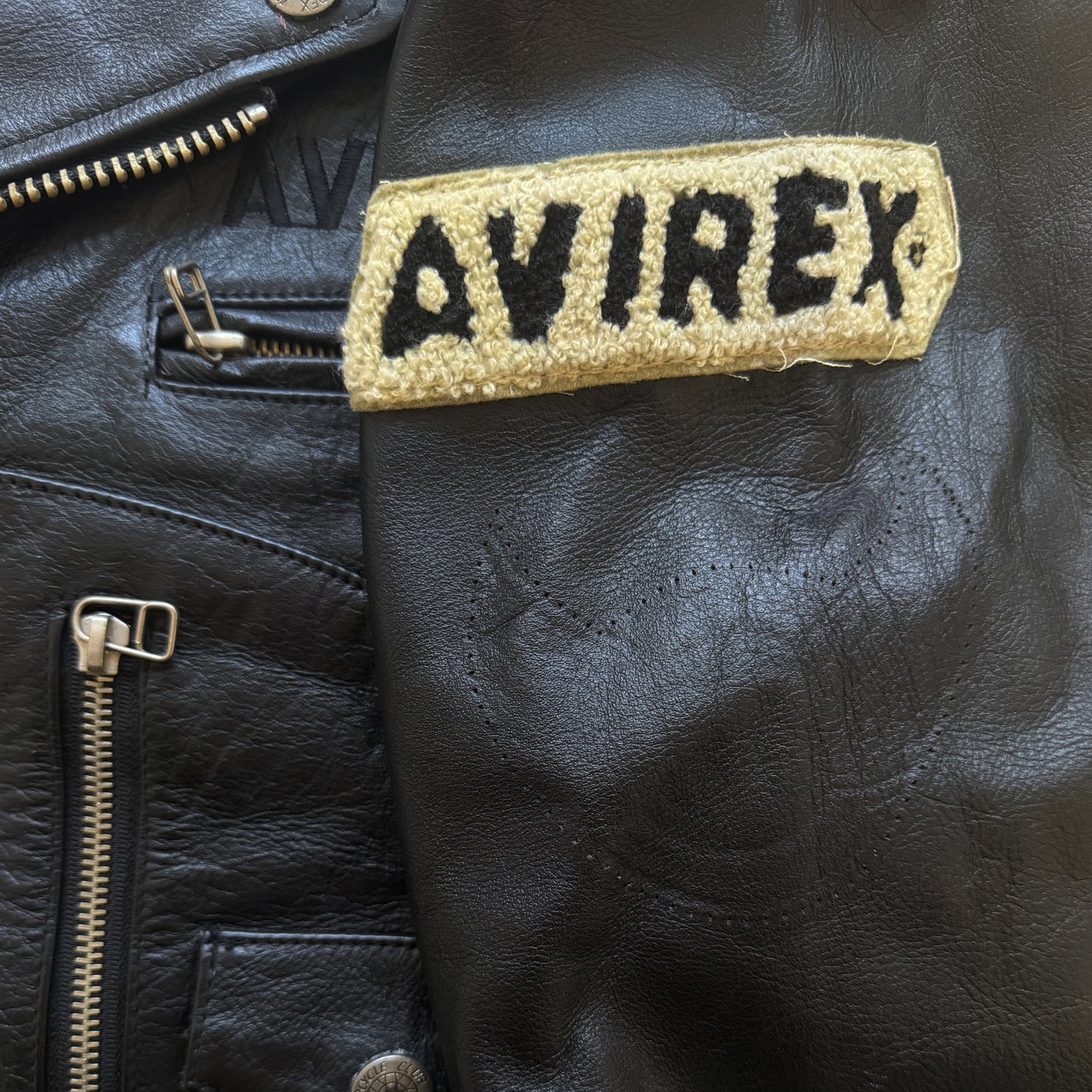 Avirex 'Daytona to LA' Leather Biker Jacket - M
