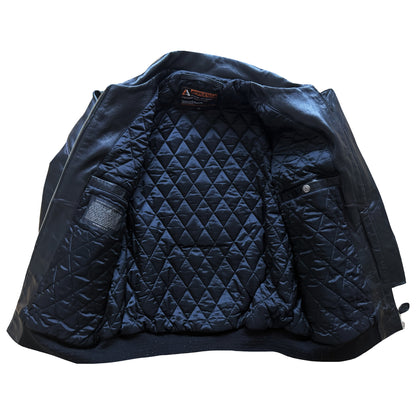 Avirex 'Rides & Rims' Leather Varsity Jacket - L