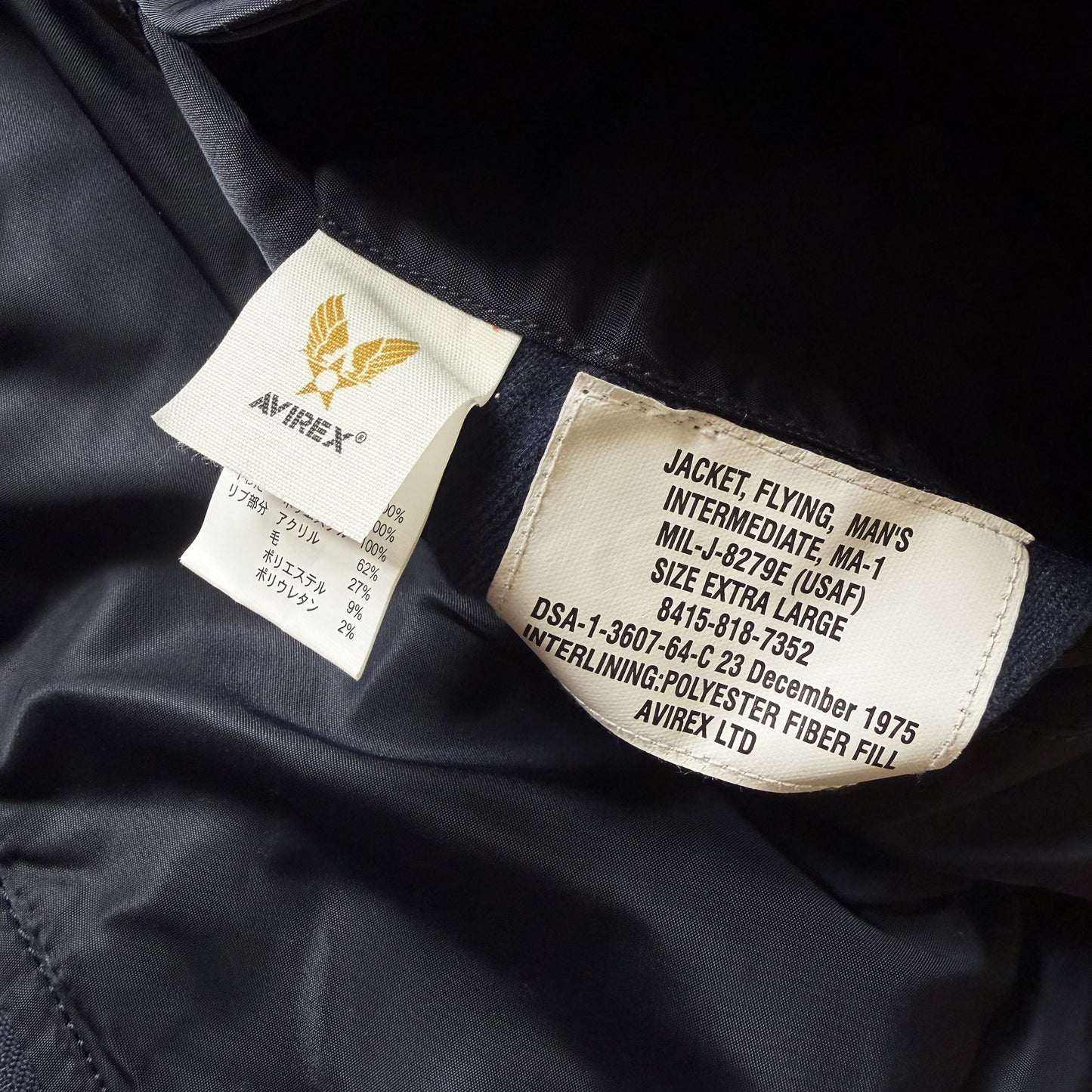 Avirex USA MA1 Bomber Jacket - L