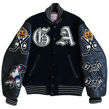 Style Eyes 'Ghost Angels' Varsity Jacket - L