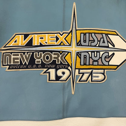 Avirex New York Leather Varsity Jacket - L