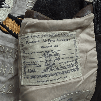 Avirex 'China Doll' 1987 A2 Leather Flight Jacket - XL