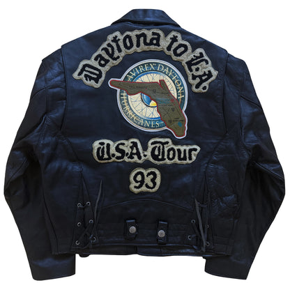 Avirex 'Daytona to LA' Leather Biker Jacket - M