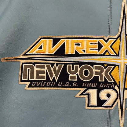 Avirex New York Leather Varsity Jacket - L