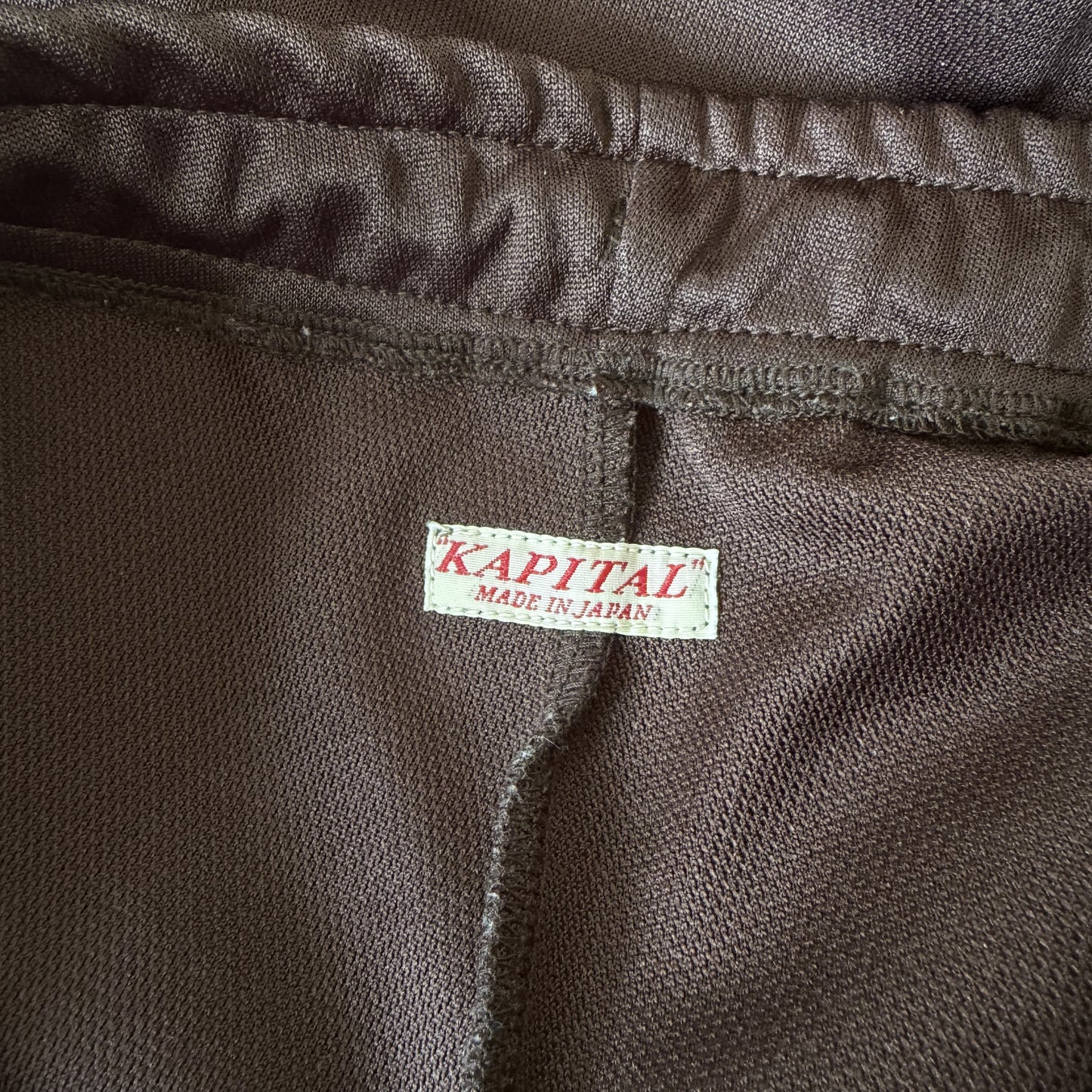 Kapital Ska Tape Jersey Flare Track Pants - M