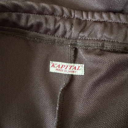 Kapital Ska Tape Jersey Flare Track Pants - M
