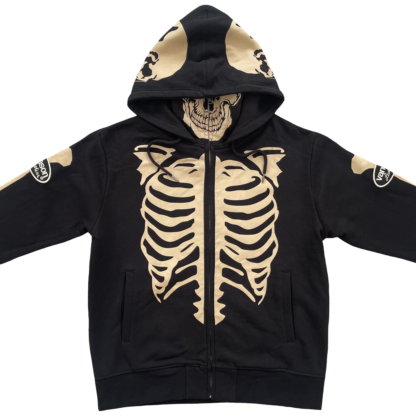 Vanson Leathers Skeleton Hoodie
