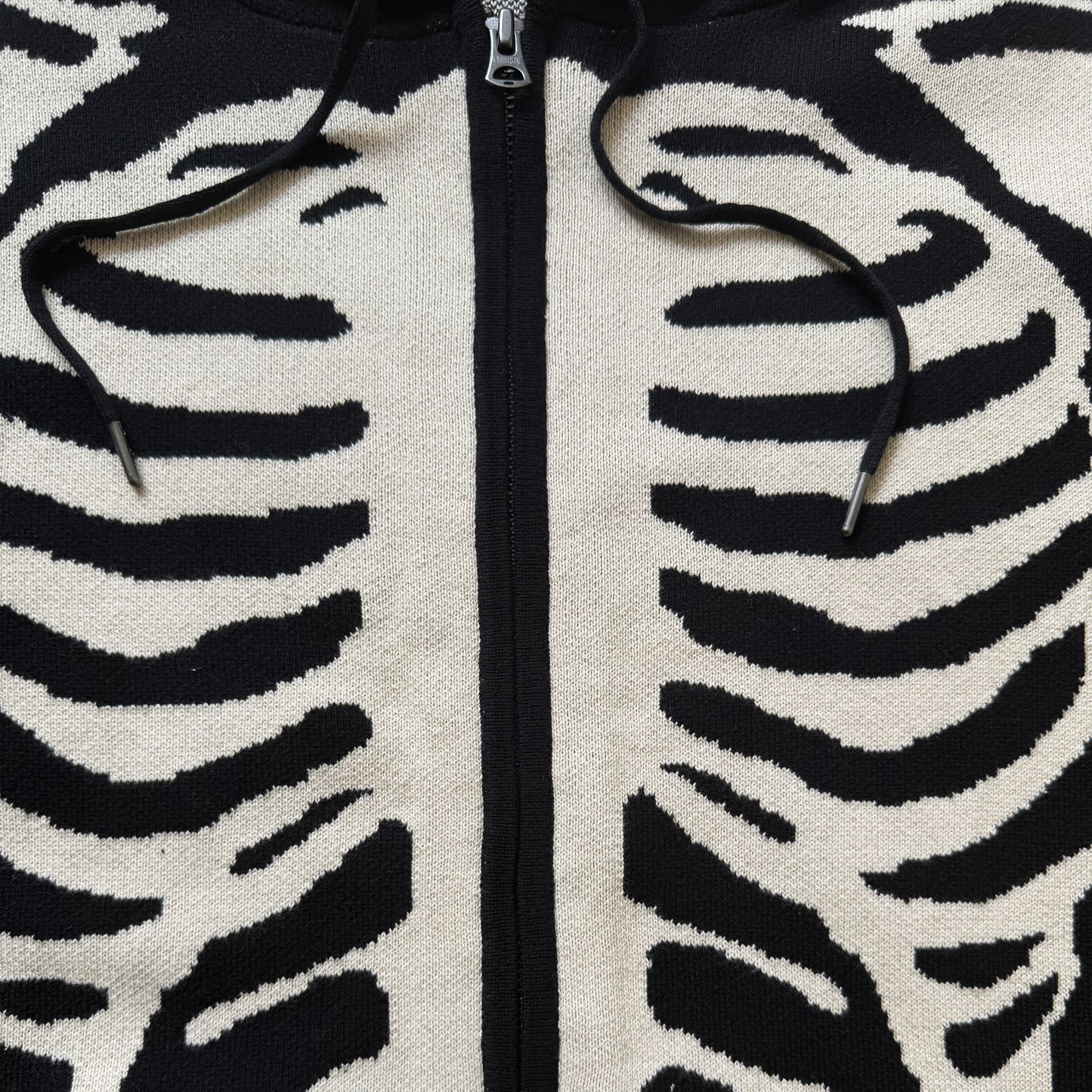 Vanson Leathers 14G Knitted Skeleton Hoodie - M