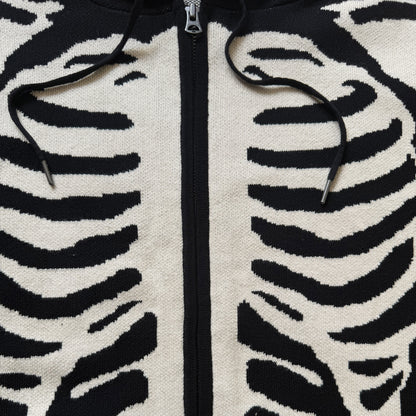 Vanson Leathers 14G Knitted Skeleton Hoodie - M