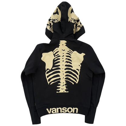 Vanson Leathers Skeleton Hoodie