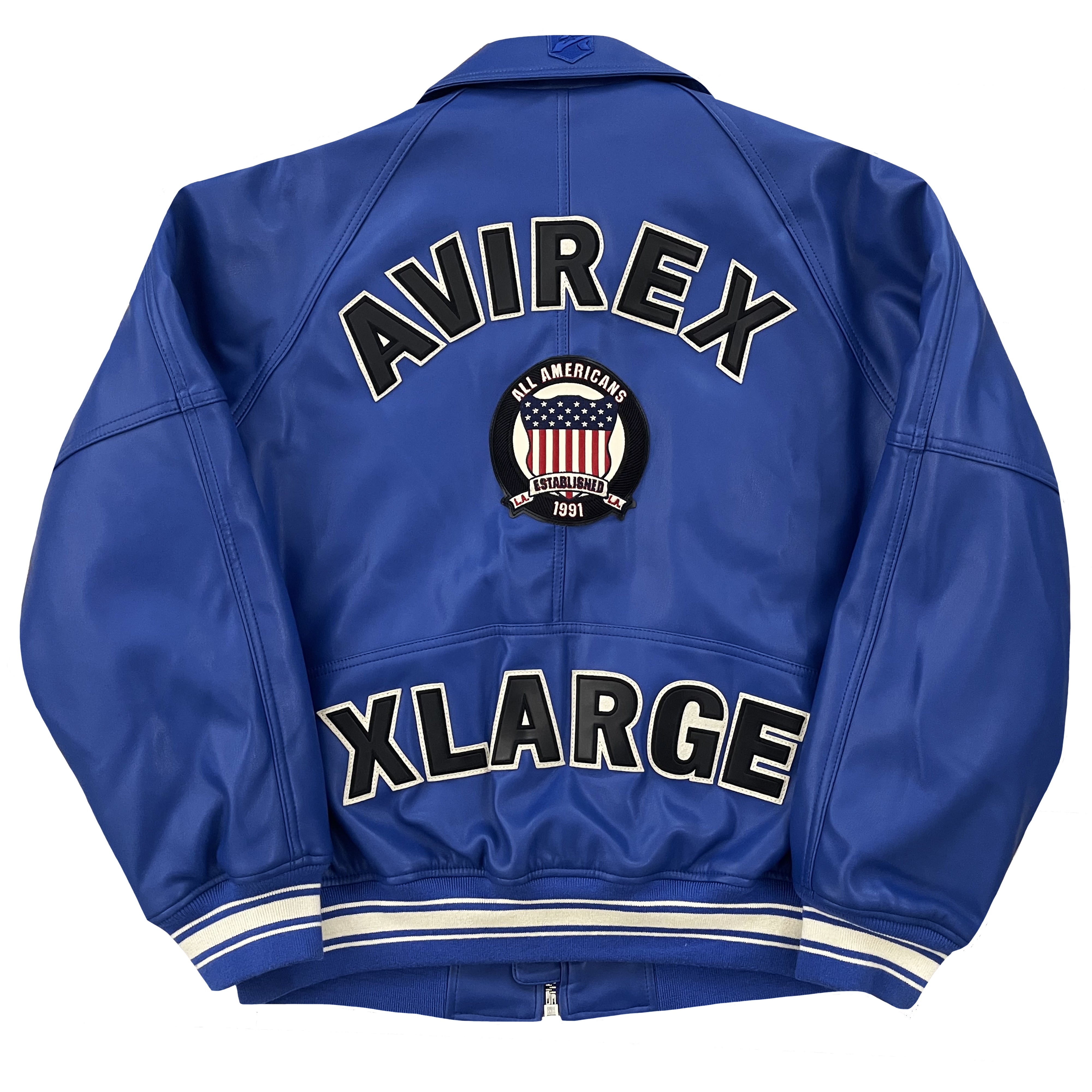 AVIREX × XLARGE ICON JACKET Vintage Avirex Leather Varsity Jacket – The Holy Grail
