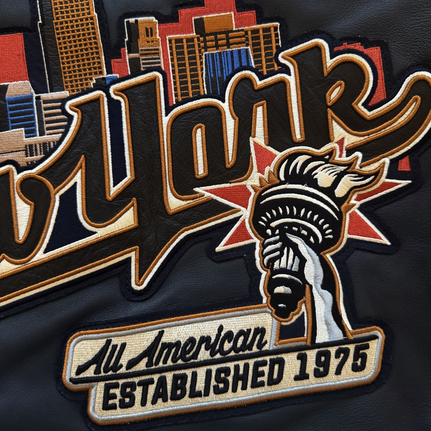 Avirex New York Leather Varsity Jacket - XL