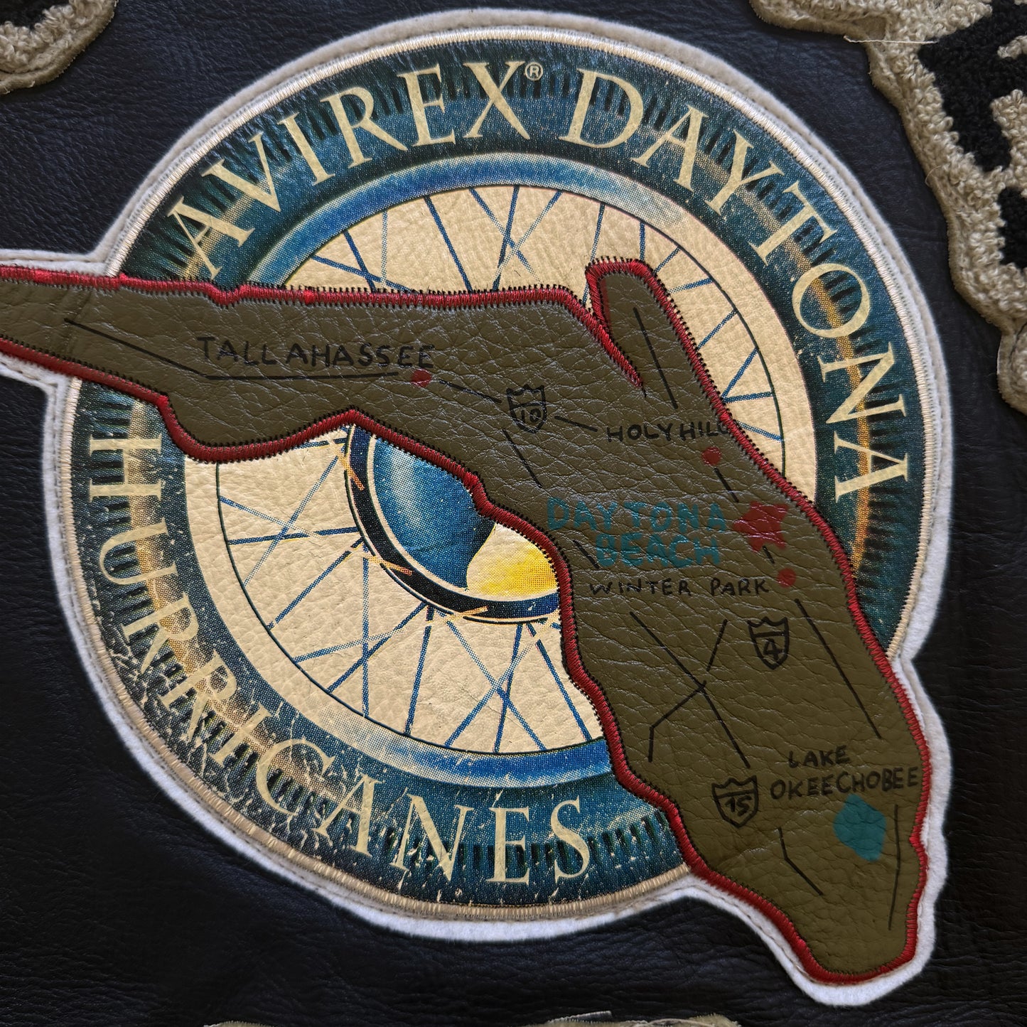 Avirex 'Daytona to LA' Leather Biker Jacket - M