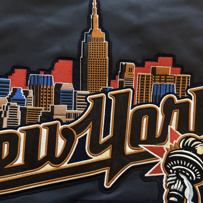 Avirex New York Leather Varsity Jacket - XL