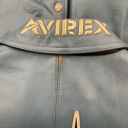 Avirex New York Leather Varsity Jacket - L