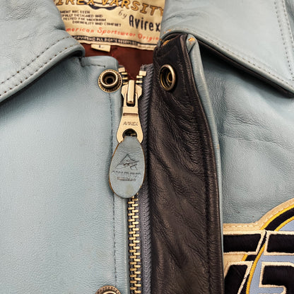 Avirex New York Leather Varsity Jacket - L